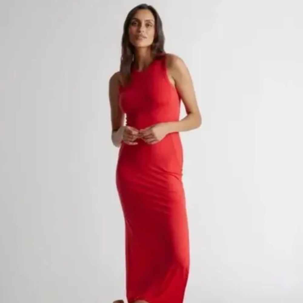 Quince tensel Jersey tank maxi dress
